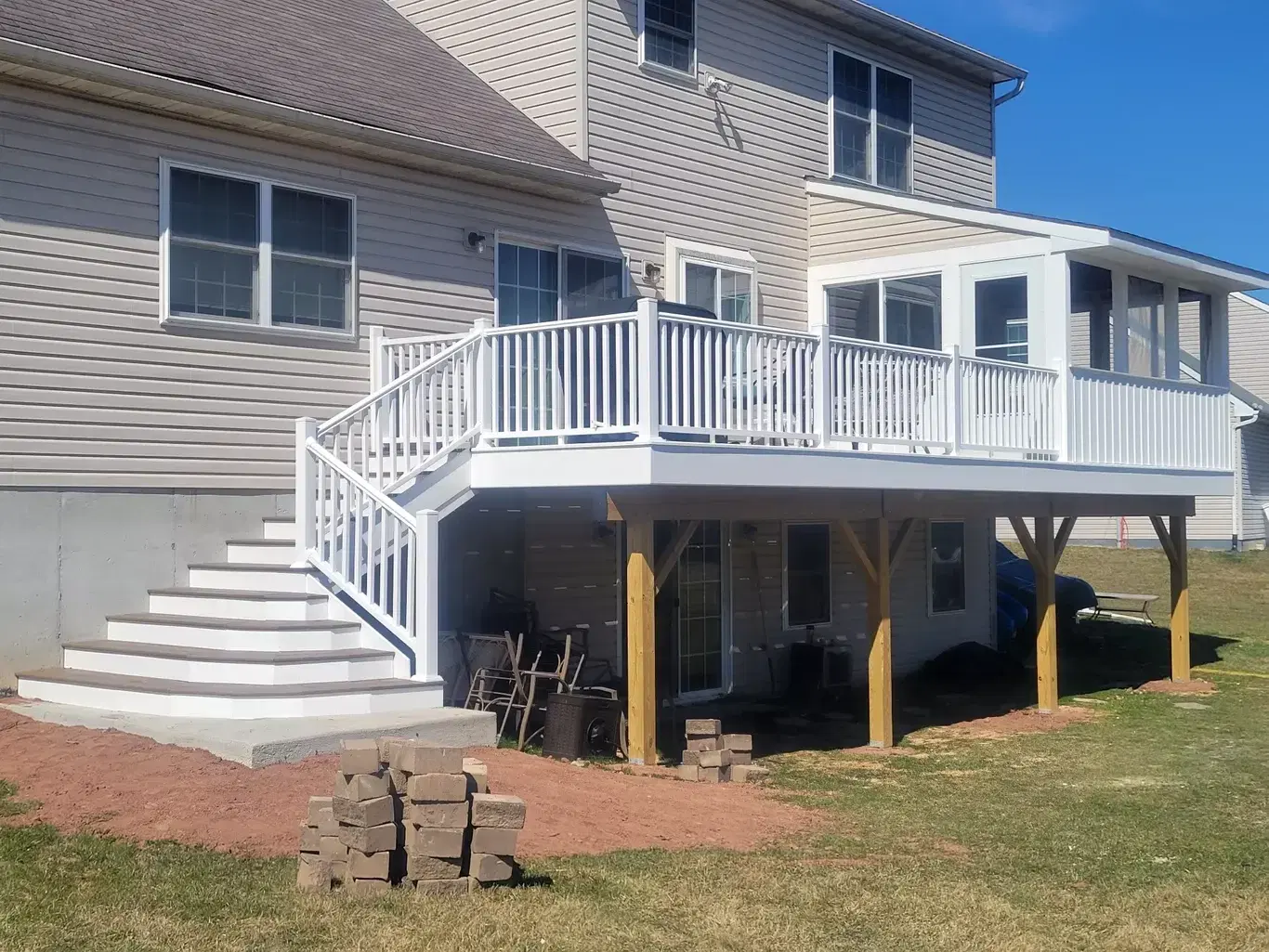 Elevated Rear Deck